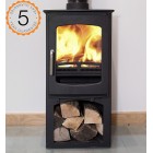 Ecosy+ Purefire Curve 5kw, Multi-Fuel, Eco Design Approved, Defra Approved Stove - WITH STAND Ecosy+ Purefire Curve 5kw, Multi-Fuel, Eco Design Approved, Defra Approved Stove - WITH STAND